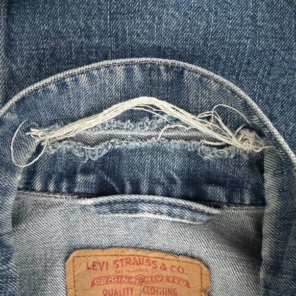 Levi's 70550 04  Denim Trucker Rider  Jacket size L - Picture 4 of 8